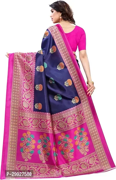 Stylish Fancy Cotton Silk Saree With Blouse Piece For Women-thumb4