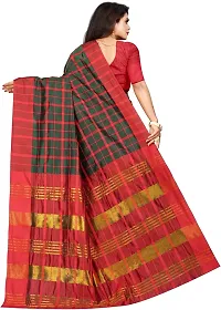 Women Stylish Art Silk Printed Saree with Blouse piece-thumb1