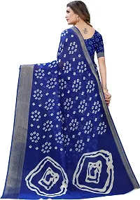 Women Stylish Cotton Silk Printed Saree with Blouse piece-thumb3