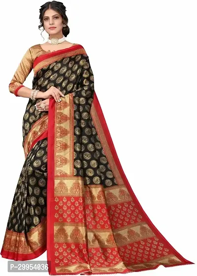 Stylish Fancy Art Silk Saree With Blouse Piece For Women-thumb0