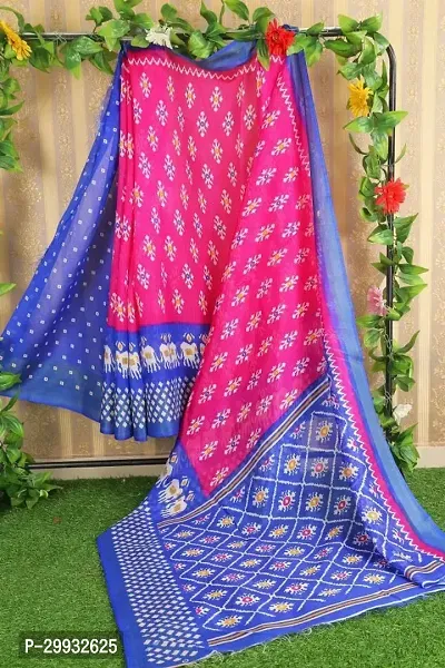 Stylish Fancy Art Silk Saree With Blouse Piece For Women-thumb0