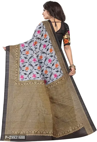 Stylish Fancy Art Silk Saree With Blouse Piece For Women-thumb4