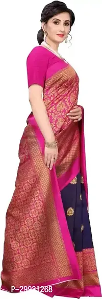 Stylish Fancy Art Silk Saree With Blouse Piece For Women-thumb5