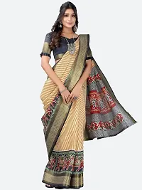 Stylish Fancy Art Silk Saree With Blouse Piece For Women-thumb1