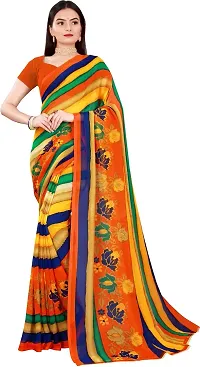 Stylish Fancy Georgette Saree With Blouse Piece For Women-thumb4