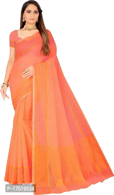 Women Stylish Art Silk Solid Saree with Blouse piece-thumb0