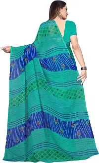 Stylish Fancy Georgette Saree With Blouse Piece For Women-thumb2