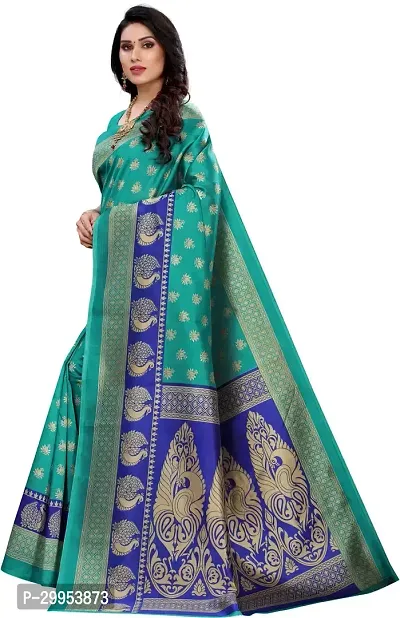 Stylish Fancy Art Silk Saree With Blouse Piece For Women-thumb2