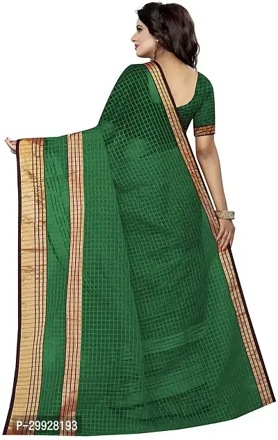 Stylish Fancy Cotton Silk Saree With Blouse Piece For Women-thumb4