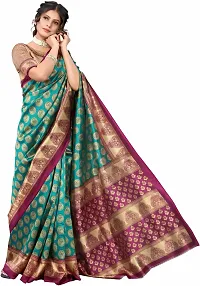 Women Stylish Chiffon Printed Saree with Blouse piece-thumb1