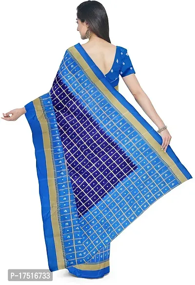 Women Stylish Art Silk Printed Saree with Blouse piece-thumb2