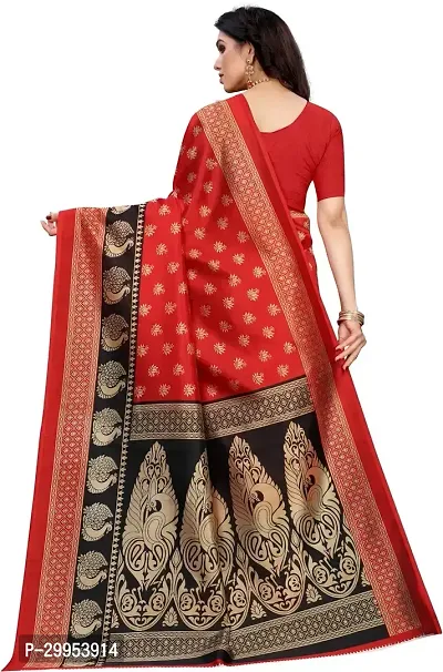 Stylish Fancy Art Silk Saree With Blouse Piece For Women-thumb4