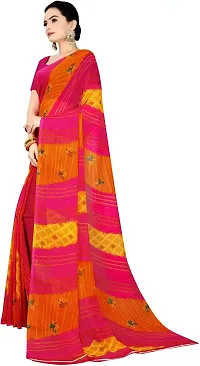 Stylish Fancy Georgette Saree With Blouse Piece For Women-thumb4