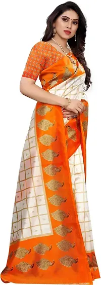 Stylish Fancy Art Silk Saree With Blouse Piece For Women-thumb2