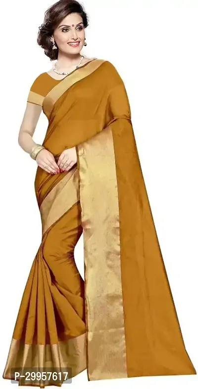 Stylish Fancy Cotton Silk Saree With Blouse Piece For Women Pack Of 2-thumb2