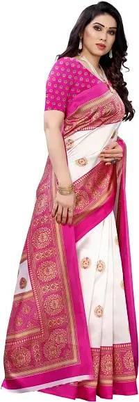 Stylish Fancy Art Silk Saree With Blouse Piece For Women-thumb2