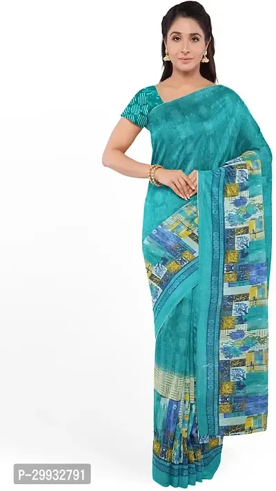 Stylish Fancy Georgette Saree With Blouse Piece For Women