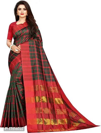 Women Stylish Art Silk Printed Saree with Blouse piece-thumb0