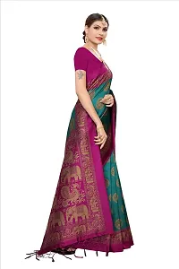 Stylish Fancy Art Silk Saree With Blouse Piece For Women-thumb2