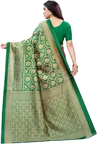 Stylish Fancy Cotton Silk Saree With Blouse Piece For Women-thumb3