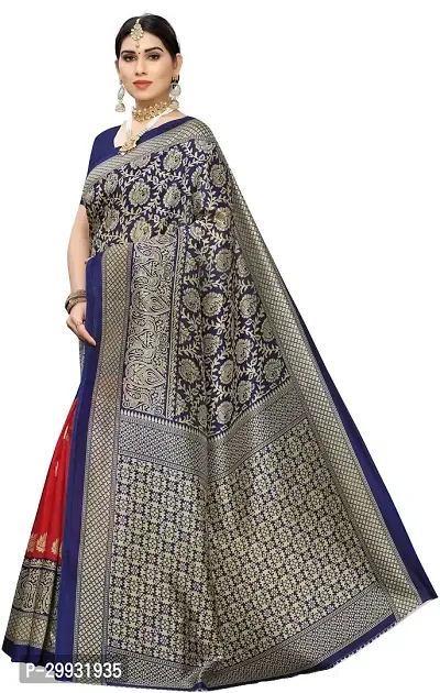 Stylish Fancy Art Silk Saree With Blouse Piece For Women-thumb2