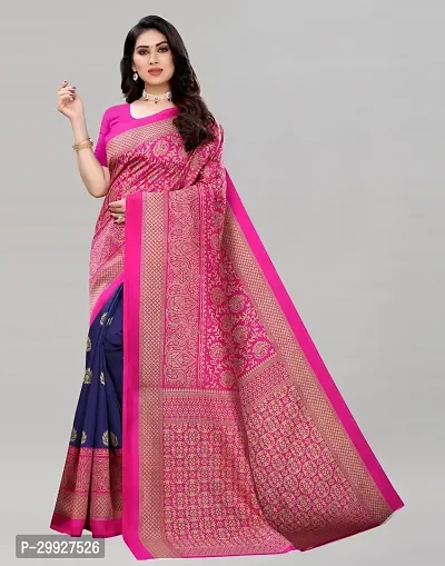 Stylish Fancy Cotton Silk Saree With Blouse Piece For Women