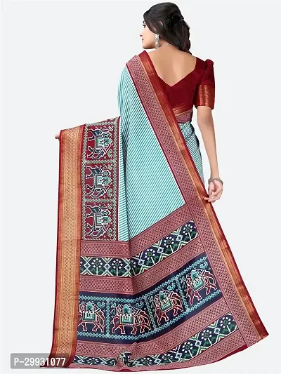 Stylish Fancy Art Silk Saree With Blouse Piece For Women-thumb2