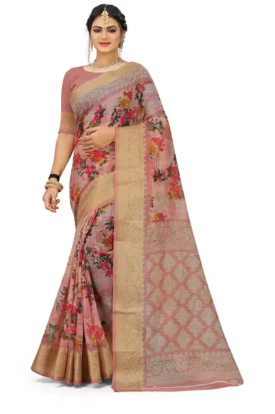 Hot Selling Art Silk Saree with Blouse piece 