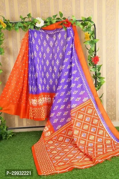 Stylish Fancy Art Silk Saree With Blouse Piece For Women-thumb0