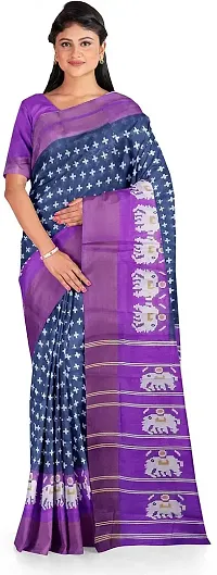 Stylish Fancy Art Silk Saree With Blouse Piece For Women-thumb1