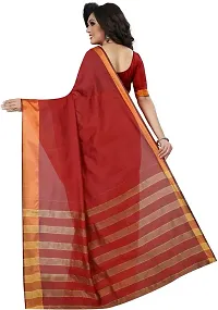 Stylish Fancy Cotton Silk Saree With Blouse Piece For Women-thumb2