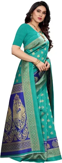 Stylish Fancy Art Silk Saree With Blouse Piece For Women-thumb2