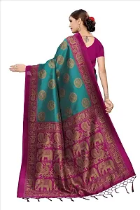 Stylish Fancy Art Silk Saree With Blouse Piece For Women-thumb1