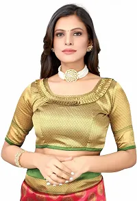 Women Stylish Net Printed Saree with Blouse piece-thumb4