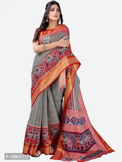 Stylish Fancy Art Silk Saree With Blouse Piece For Women-thumb2