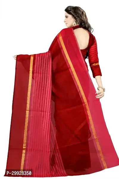 Stylish Fancy Cotton Silk Saree With Blouse Piece For Women-thumb4