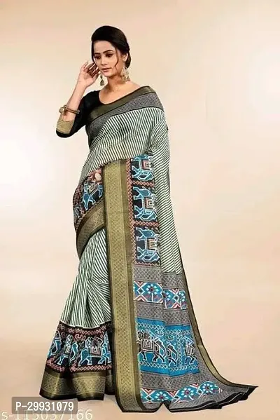 Stylish Fancy Art Silk Saree With Blouse Piece For Women