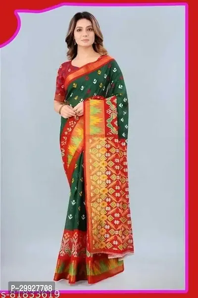 Stylish Fancy Art Silk Saree With Blouse Piece For Women-thumb0