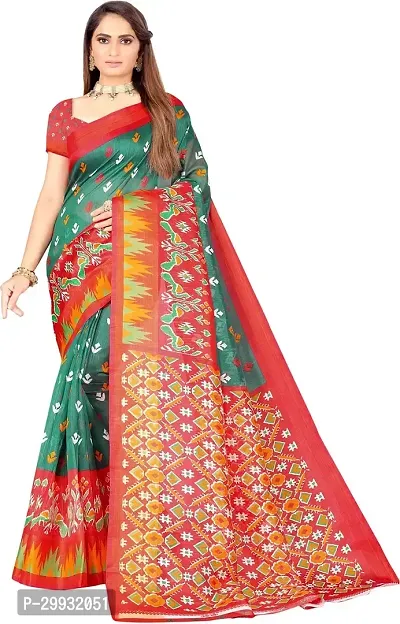 Stylish Fancy Art Silk Saree With Blouse Piece For Women-thumb0