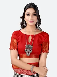 Stylish Fancy Art Silk Saree With Blouse Piece For Women-thumb4