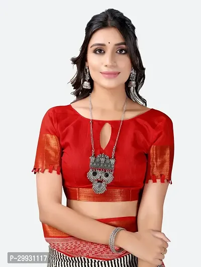 Stylish Fancy Art Silk Saree With Blouse Piece For Women-thumb5