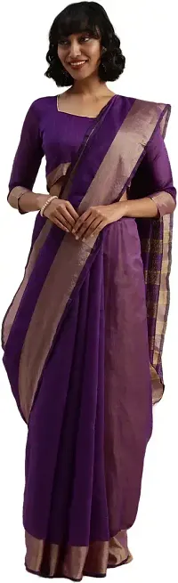 Stylish Fancy Art Silk Saree With Blouse Piece For Women-thumb2