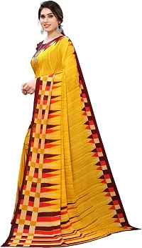Stylish Fancy Georgette Saree With Blouse Piece For Women-thumb1