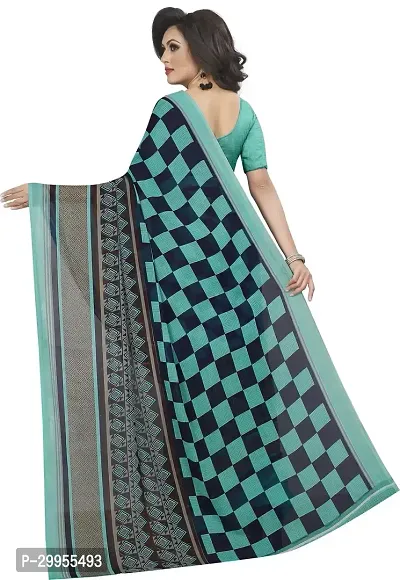 Stylish Fancy Georgette Saree With Blouse Piece For Women-thumb2