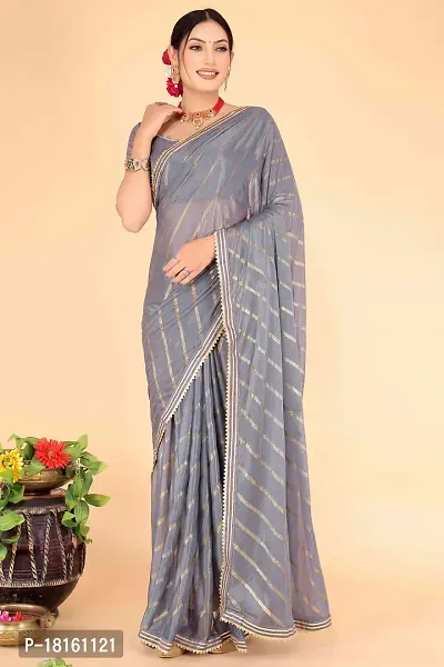 Fancy Art Silk Saree With Blouse Piece For Women-thumb0