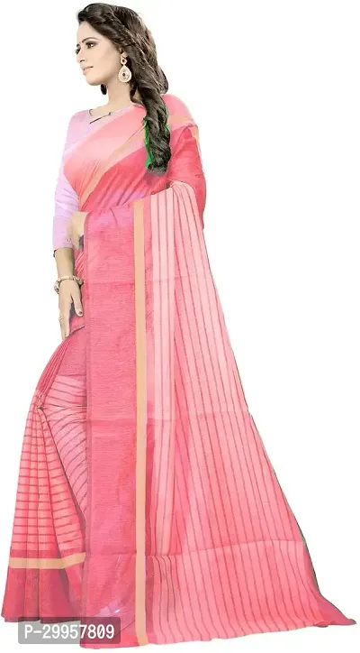 Stylish Fancy Cotton Silk Saree With Blouse Piece For Women-thumb2