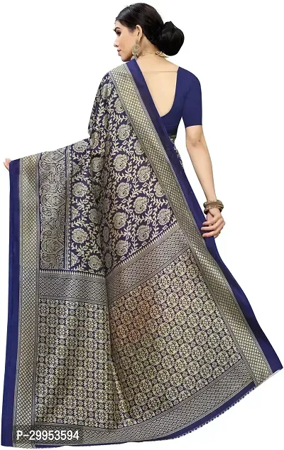 Stylish Fancy Art Silk Saree With Blouse Piece For Women-thumb4