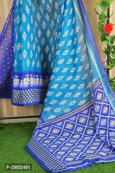 Stylish Fancy Art Silk Saree With Blouse Piece For Women-thumb2