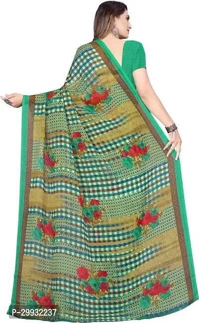 Stylish Fancy Georgette Saree With Blouse Piece For Women-thumb3