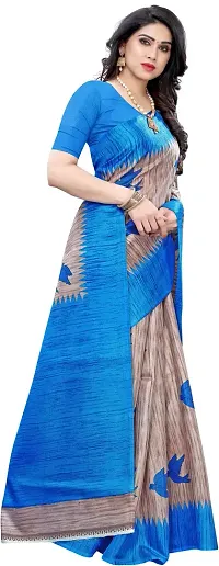 Stylish Fancy Art Silk Saree With Blouse Piece For Women-thumb2